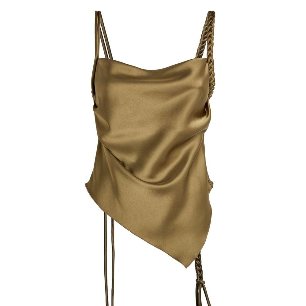 Nanushka Stina Top (Khaki / size S) - Picture 1 of 13